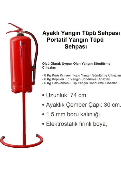 Yangın Söndürme Tüpü Askılığı Sehpası