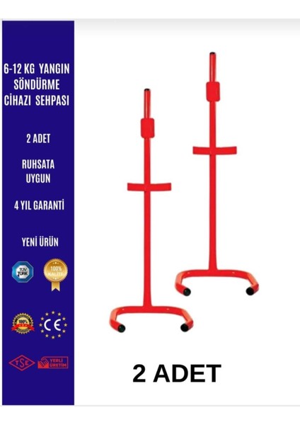 6-12 kg Yangın Söndürme Cihazı Sehpası 2 Adet
