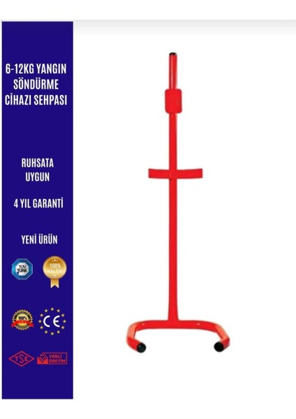 6-12 kg Yangın Söndürme Cihazı Sehpa