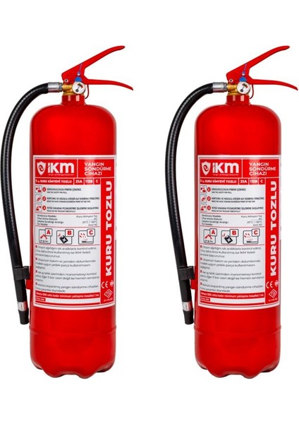 6 kg Kuru Tozlu Yangın Tüpü / 2 Adet fiyatları