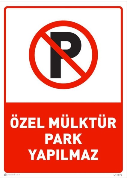 Otopark Girişidir Park Yapılmaz