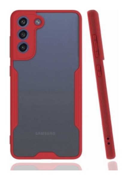 Galaxy S21 Fe Kılıf Kamera Korumalı Arkası Şeffaf Silikon