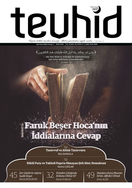 Tevhid Dergisi Sayı 45