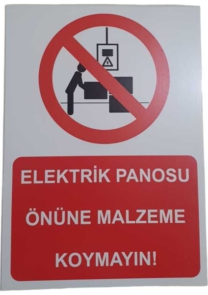 Elektrik Panosu Önüne Malzeme Koymayın!