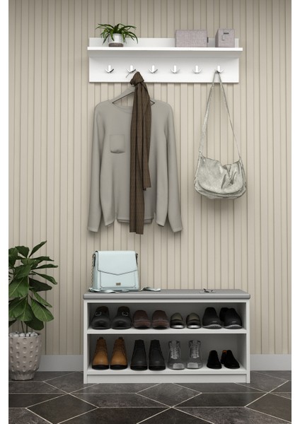 Asra Trend Puflu Ayakkabılık ve Askılık A-34