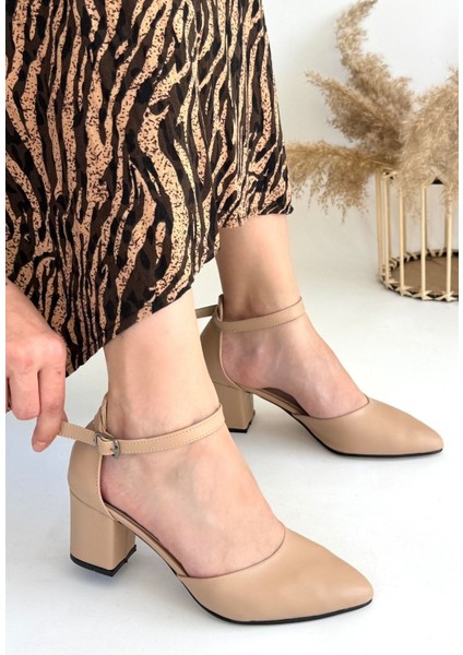 Mulen Siyah Cilt Topuklu Ayakkabı modelleri