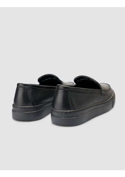 Deri Siyah Erkek Loafer