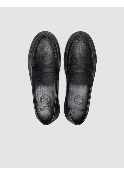 Deri Siyah Erkek Loafer