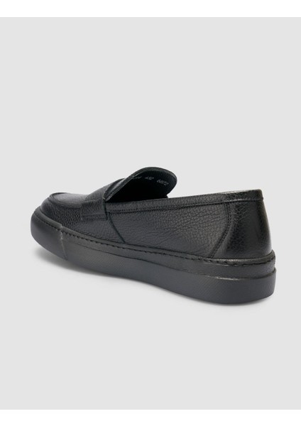 Deri Siyah Erkek Loafer