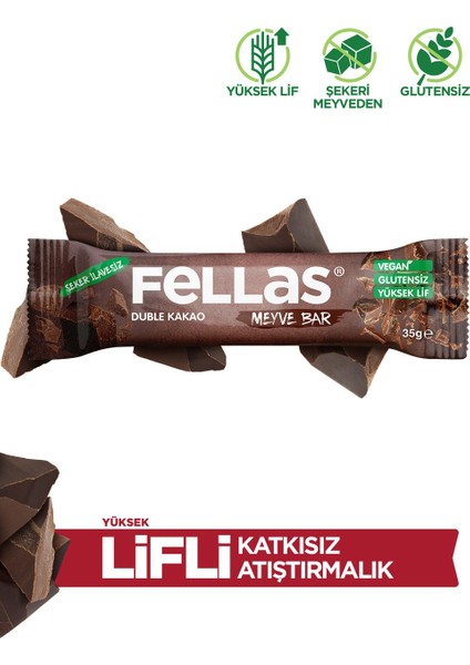 Meyve Bar - Duble Kakao Protein Bar 35 gr x 12 Adet