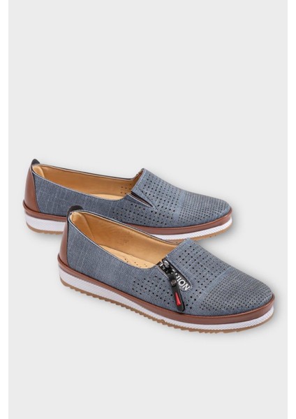 Kadın Ortopedik Yumuşak Comfort Günlük Ayakkabı LACİVERT fiyatları