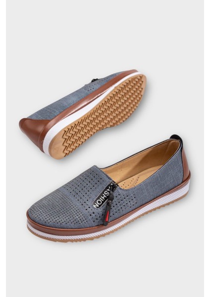 Kadın Ortopedik Yumuşak Comfort Günlük Ayakkabı LACİVERT modelleri