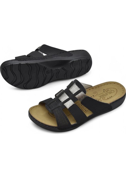 150988 Cv Tam Ortopedik Taban Günlük Kadın Terlik Sandalet Lastik Yanlar fırsatları