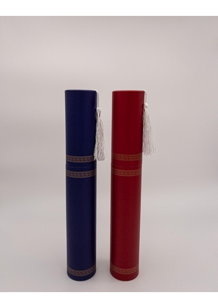 - Klasik Diploma Kutusu 10'lu Set (31 x 5 Cm)- Lacivert / Bordo Renk Seçenekleri