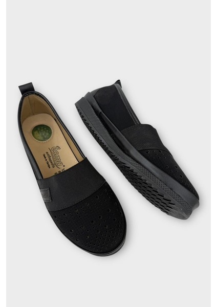 Kadın Ortopedik Lastik Detay Comfort Günlük Ayakkabı SİYAH - KREM fırsatları