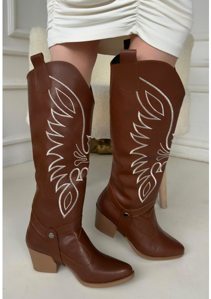 Jilla Taba Cilt Tak Çıkar Topuklu Bot ve Çizme modelleri