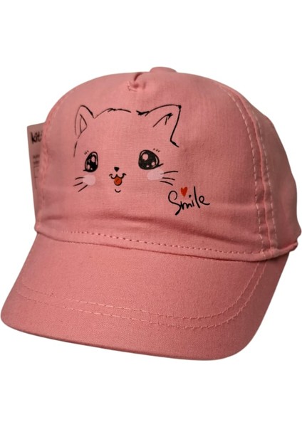 Spteks Kitti 0-18 Aylık Kız Çocuk Pembe Renk Baskı Figürlü Yazlık Şapka fiyatları