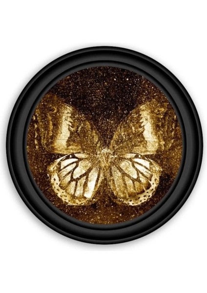 Marsilyan- Kelebek Yuvarlak Cam Tablo modelleri