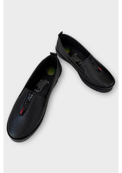 Kadın Günlük Hafif Mevsimlik Rahat Ortopedik Casual Ayakkabı Siyah - Beyaz