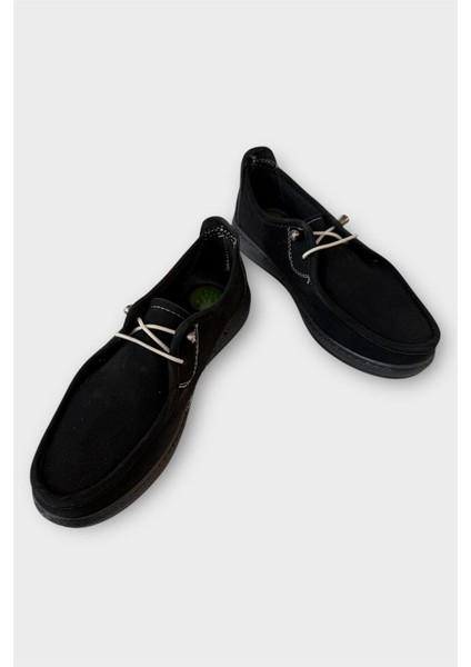 Kadın Günlük Hafif Mevsimlik Rahat Tam Ortopedik Casual Süet Ayakkabı SİYAH modelleri