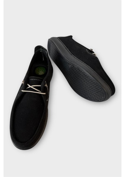 Kadın Günlük Hafif Mevsimlik Rahat Tam Ortopedik Casual Süet Ayakkabı SİYAH fırsatları