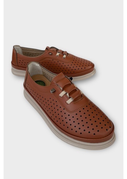 Kadın Günlük Hafif Mevsimlik Rahat Akıllı Bağcık Ortopedik Casual Ayakkabı TABA fiyatları