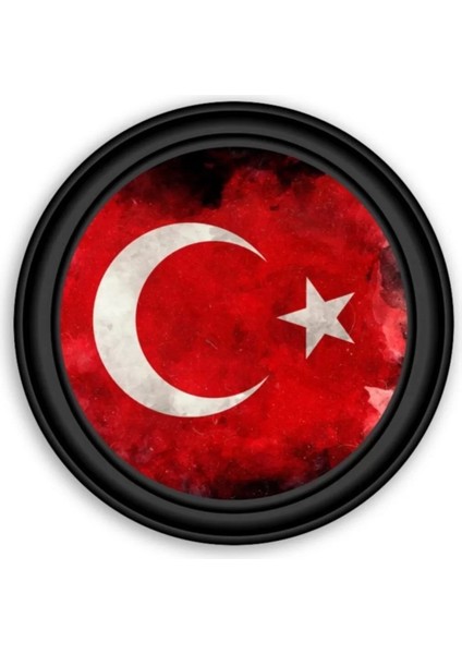 Marsilyan- Bayrak Yuvarlak Cam Tablo modelleri