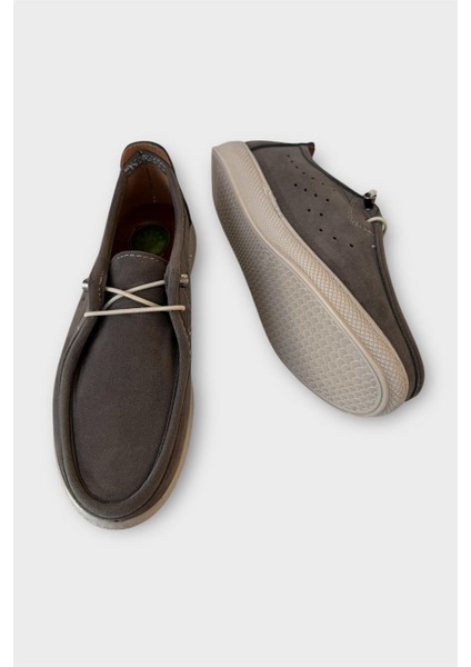 Kadın Günlük Hafif Mevsimlik Rahat Tam Ortopedik Casual Süet Ayakkabı FÜME fırsatları