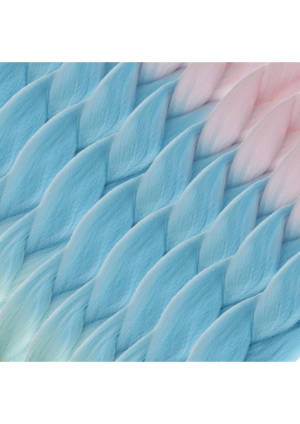 Afrika Örgülük Ombreli Sentetik Saç 100 Gr. - Soft Pembe / Soft Mavi / Soft Yeşil fiyatları