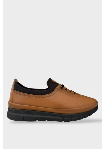 Ortopedik Ultra Rahat Günlük Kadın Ayakkabı TABA - SİYAH