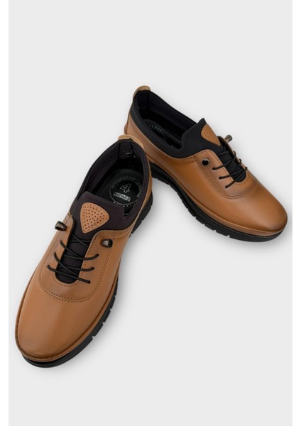 Ortopedik Ultra Rahat Günlük Kadın Ayakkabı TABA - SİYAH