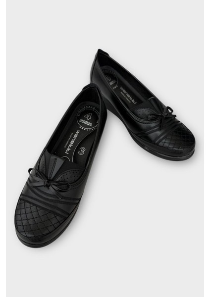 Kadın Kaydırmaz Taban Ortopedik Günlük Anne Ayakkabısı SİYAH modelleri