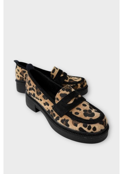 Kadın Tokalı Yüksek Taban Günlük Ayakkabı Siyah - Krem fiyatları