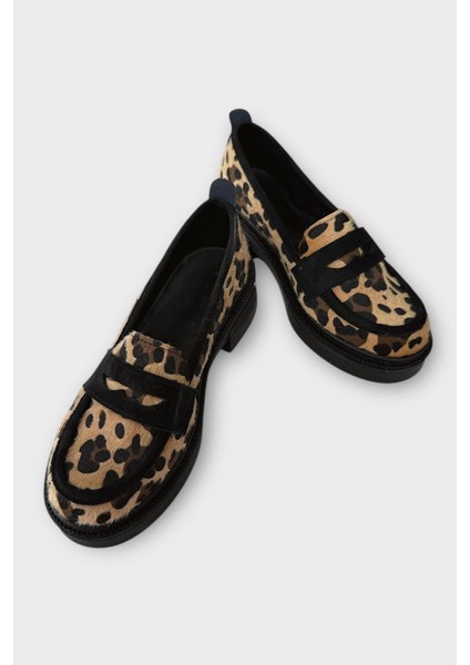 Kadın Tokalı Yüksek Taban Günlük Ayakkabı Siyah - Krem modelleri