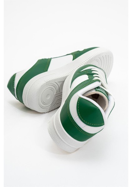 Unisex Spor Sneaker Ayakkabı BEYAZ - YEŞİL fırsatları