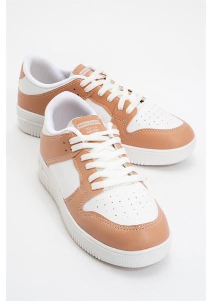Unisex Spor Sneaker Ayakkabı BEYAZ - PUDRA fiyatları