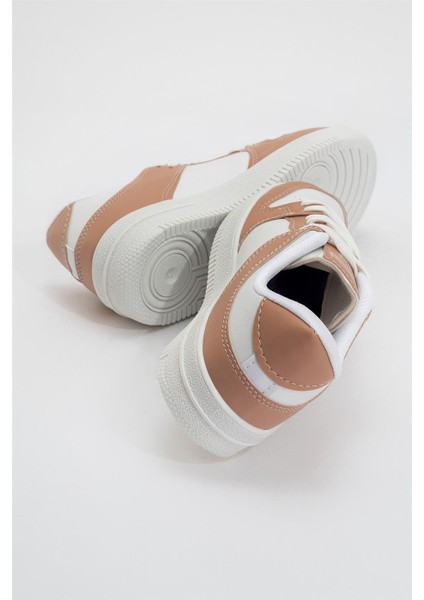 Unisex Spor Sneaker Ayakkabı BEYAZ - PUDRA fırsatları
