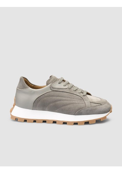 %100 Hakiki Deri Kum Kadın Sneaker