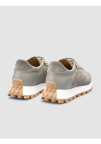 %100 Hakiki Deri Kum Kadın Sneaker