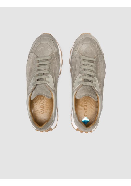 %100 Hakiki Deri Kum Kadın Sneaker
