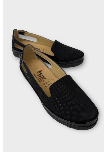 Kadın Ortopedik Yumuşak Comfort Casual Ayakkabı SİYAH - BEJ