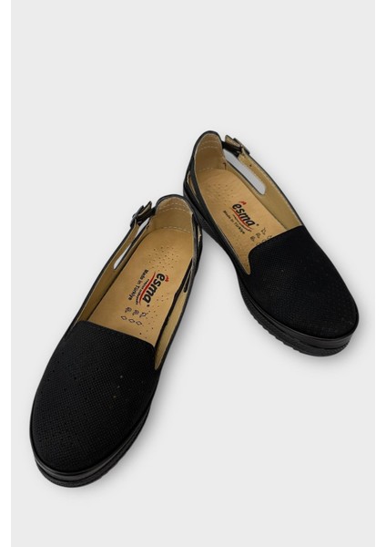 Kadın Ortopedik Yumuşak Comfort Casual Ayakkabı SİYAH - BEJ