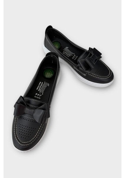 Kadın Ortopedik Yumuşak Comfort Casual Ayakkabı Siyah modelleri