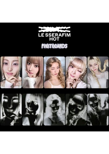 Le Sserafım '' Hot '' Photocards Set Standart 2