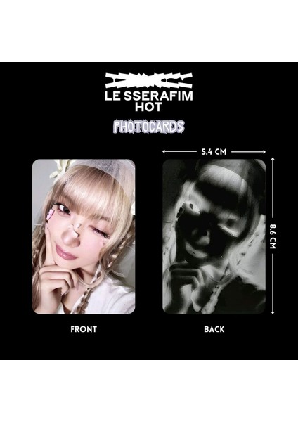 Le Sserafım '' Hot '' Photocards Set Standart 2 fiyatları