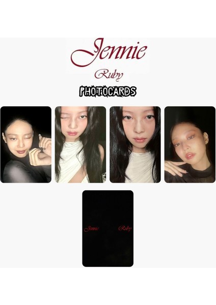 Blackpınk Jennie '' Ruby '' Photocards Set 4