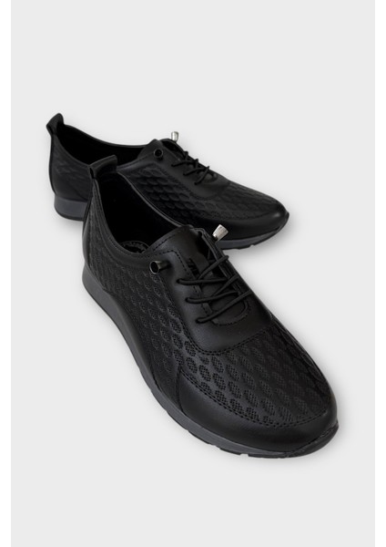Kadın Günlük Hafif Mevsimlik Rahat Akıllı Bağcık Ortopedik Casual Ayakkabı Siyah fiyatları