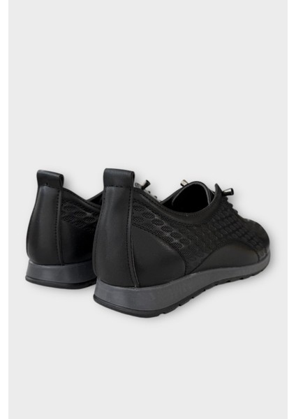 Kadın Günlük Hafif Mevsimlik Rahat Akıllı Bağcık Ortopedik Casual Ayakkabı Siyah indirimleri