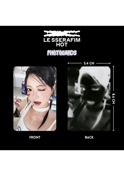 Le Sserafım '' Hot '' Photocards Set Standart 1 fiyatları