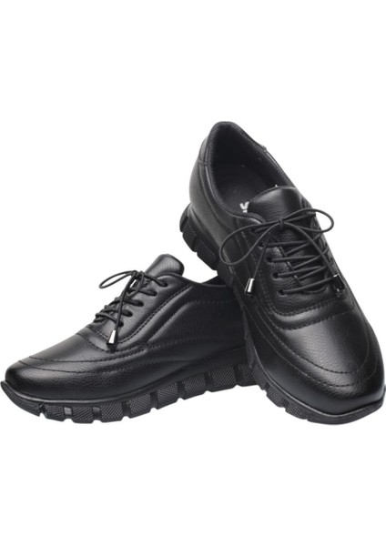 Kadın Günlük Rahat Comfort Taban Spor Sneaker Ayakkabı SİYAH